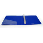 Raccoglitore personalizzabile KingShow - 22 x 30 cm - 4 anelli a D 40 mm - dorso 5 cm - blu - Starline - immagine 3
