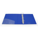 Raccoglitore personalizzabile KingShow - 22 x 30 cm - 4 anelli a D 50 mm - dorso 6 cm - blu - Starline - immagine 3