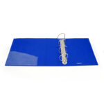 Raccoglitore personalizzabile KingShow - 22 x 30 cm - 4 anelli a D 65 mm - dorso 8 cm - blu - Starline - immagine 3