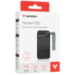 SSD Portatile Pocket USB 3.2 GEN 2 - 1 TB -Nero/Grigio Verbatim - 32190 - immagine 3