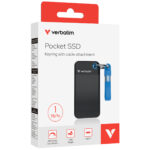 SSD Portatile Pocket USB 3.2 GEN 2 - 1 TB - Nero/Blu- Verbatim - 32191 - immagine 3