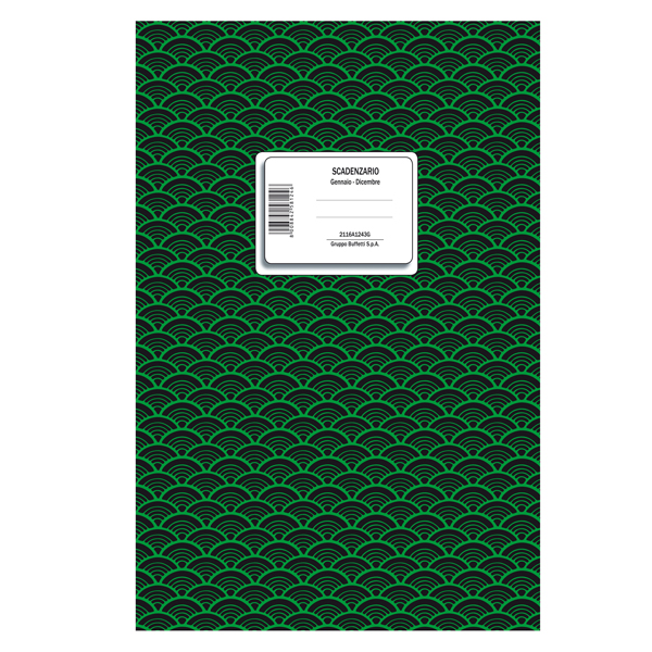 MD_100102 Scadenzario spiralato Gennaio/Dicembre - 29,7 x 21 cm - 8 fogli - Data Ufficio - immagine 1