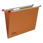 Cartella sospesa Silver - cassetto - interasse 39 cm - fondo V - 31,2 x 25 cm -  arancio - Bertesi