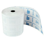Rotolo registratore cassa - 57,5 mm x 35 m - 55 gr - diametro esterno 52 mm - anima 12 mm - carta termica BPA free - Sabacart - blister 10 pezzi