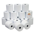 Rotolo per calcolatrice - 60 mm x 28 m - 55 gr - diametro esterno 58 mm - anima 12 mm - carta neutra - Sabacart - blister 10 pezzi