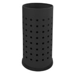 Portaombrelli forato - diametro 24 cm - H 48 cm - 21 L - acciaio - nero - Stilcasa