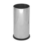 Portaombrelli Steel - con vaschetta interna - diametro 24 cm - H 49 cm - 22 L - acciaio lucido - Stilcasa