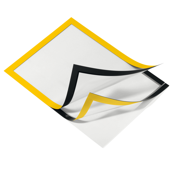 MD_100515 Cornice espositiva Duraframe - A4 - 21 x 29,7 cm - giallo - Durable - immagine 1