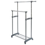 Appendiabiti su ruote Gastone - 2 barre - Perfetto