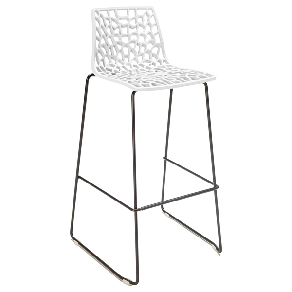 MD_100647 Sgabello Spider Fix - Nero opaco/bianco - Grandsoleil - immagine 1