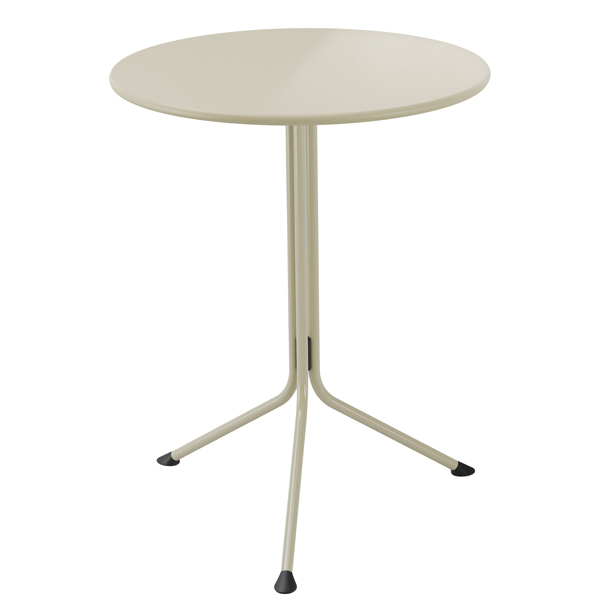 MD_100653 Tavolo basso ribaltabile tondo Lemon - 75 x 59 cm - avorio - Unisit - immagine 1