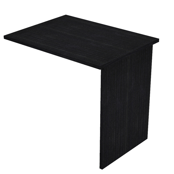 MD_100792 Allungo reversibile dx/sx per scrivanie Easy - 80 x 60 cm - con fianchi pannello - Nero venato - immagine 1