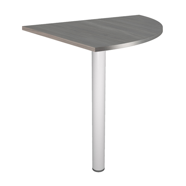 MD_100860 Raccordo angolare 90° per scrivanie Easy - 80 x 80 cm - frassino toscano/grigio alluminio - immagine 1