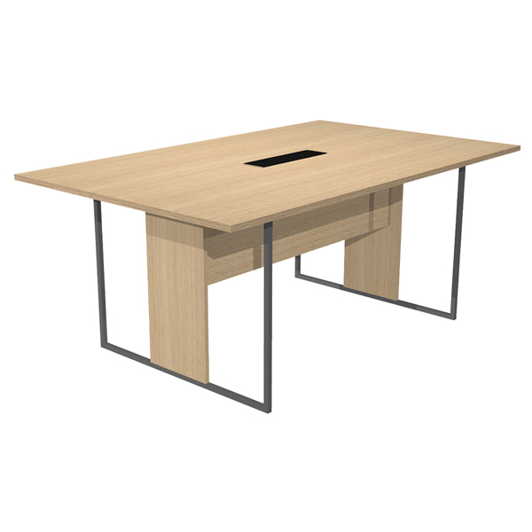 MD_100915 Tavolo riunione Essence - 120 x 110 cm - Rovere - Gamba antracite opaco - immagine 1