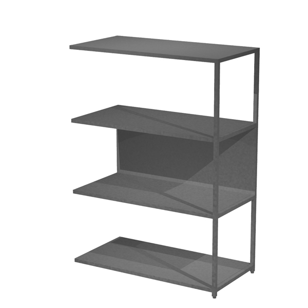 MD_101064 Modulo aggiuntivo per libreria Modular - 90 x 44 x 122 cm - struttura metal antracite - antracite - immagine 1