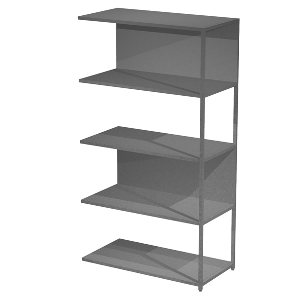 MD_101070 Modulo aggiuntivo per libreria Modular - 90 x 44 x 161 cm - struttura metal antracite - antracite - immagine 1