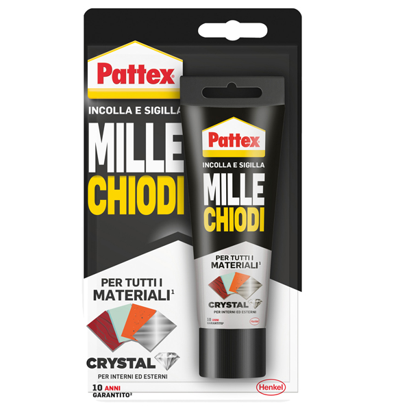 MD_101087 Colla Pattex Millechiodi Crystal - 90 gr - trasparente - Pattex - immagine 1