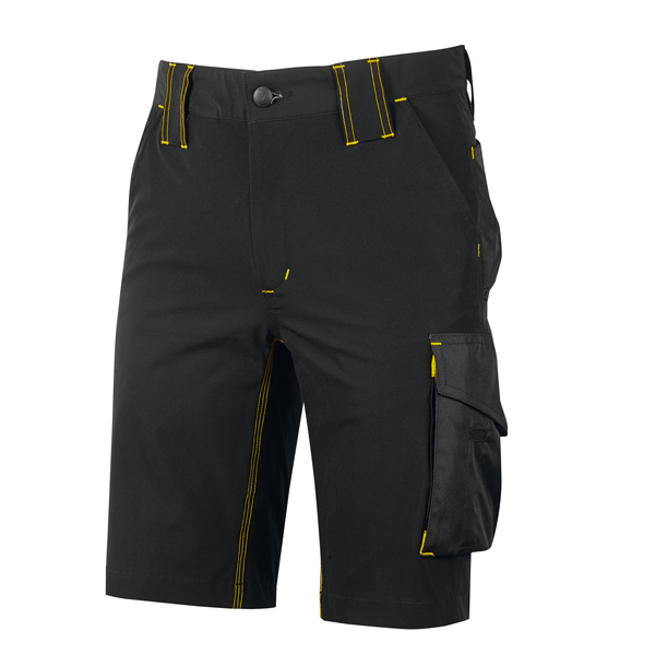 MD_101245 Bermuda Mercury - taglia XL - nero/giallo - U-Power - immagine 1