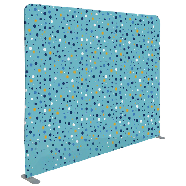 MD_101317 Divisorio in tessuto Wall Decor - 200 x H 150 cm - azzurro/bolle - Studio T - immagine 1