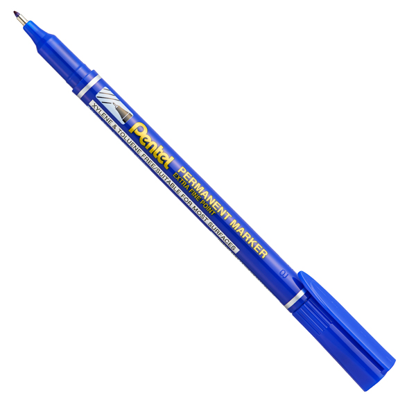 MD_101337 Marcatore permanente NF 450 - punta extra-fine - blu - linea Amiko - Pentel - immagine 1