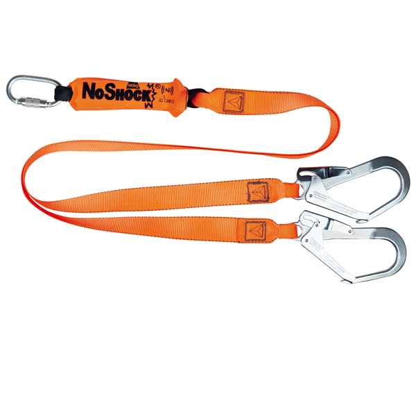 MD_101344 Assorbitore di energia - con doppio gancio - 2 m - arancio - Deltaplus - immagine 1