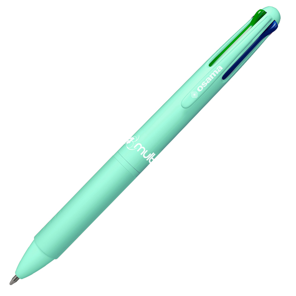 MD_101385 Penna a sfera 4 Multi Pastel - punta 1,00 mm - 4 colori - dinner mint - Osama - immagine 1