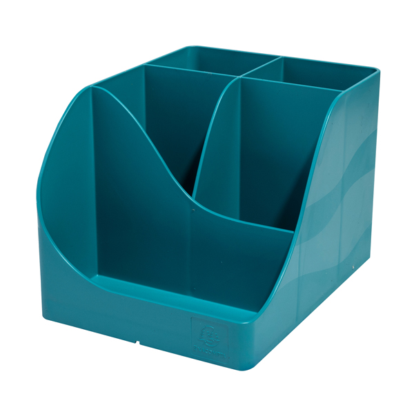 MD_101445 Portapenne Pen Wave Skandi - 15,5 x 11,9 x 10,9 cm - blu pacifico - Exacompta - immagine 1