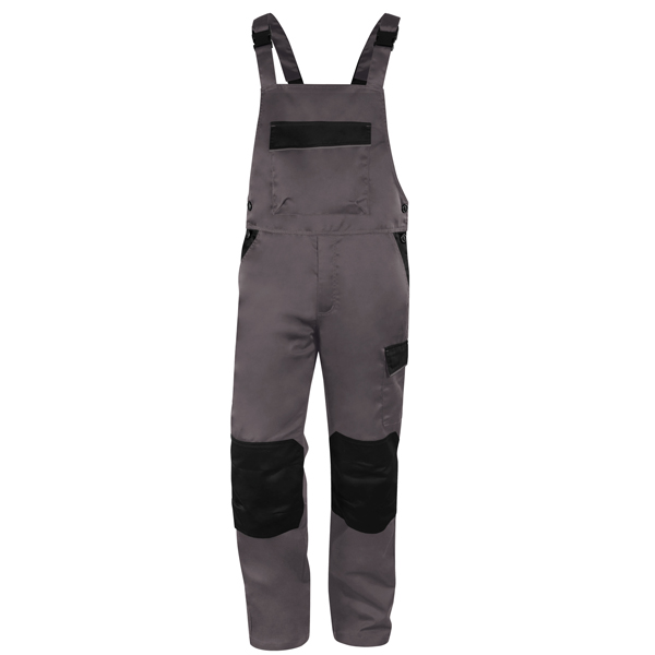 MD_101509 Salopette da lavoro M1SA2 - taglia XL - twill/poliestere/cotone - grigio - Deltaplus - immagine 1