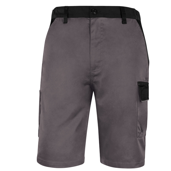 MD_101552 Bermuda da lavoro M1BE2 - taglia M - twill/poliestere/cotone - grigio - Deltaplus - immagine 1