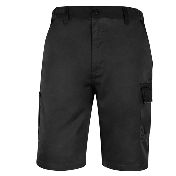 MD_101559 Bermuda da lavoro M1BE2 - taglia XXL - twill/poliestere/cotone - grigio scuro - Deltaplus - immagine 1