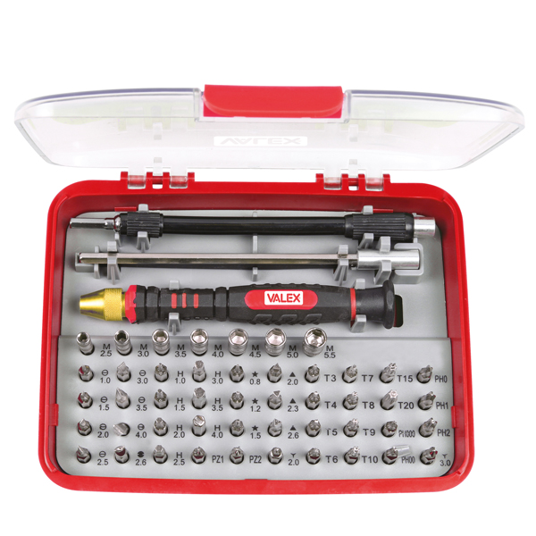 MD_101875 Portainserti di precisione - con 51 inserti - misure assortite - Valex - immagine 1