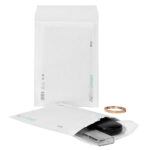 Busta imbottita AirPro Green - D/14 (20 x 26,5 cm) - carta - bianco - Bong Packaging - conf. 100 pezzi