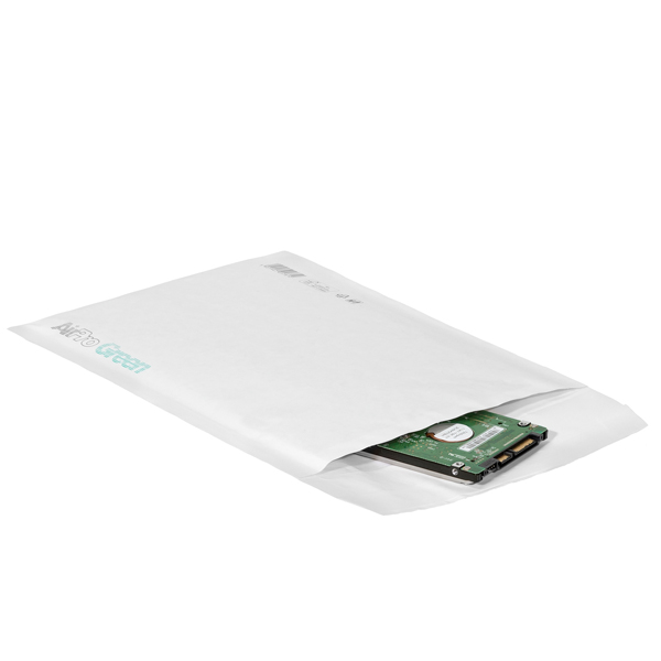 MD_102001 Busta imbottita AirPro Green - G/17 (25 x 34 cm) - carta - bianco - Bong Packaging - conf. 100 pezzi - immagine 1