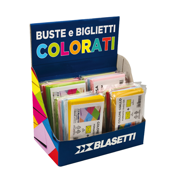 MD_102028 Buste e biglietti regalo - formati e colori assortiti - Blasetti - expo 20 conf. - immagine 1