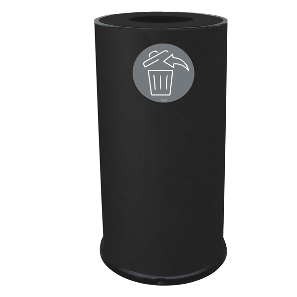 MD_102083 Contenitore per raccolta differenziata - 1 scomparto - 70 L - nero - Stilcasa - immagine 1