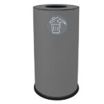 Contenitore per raccolta differenziata - 1 scomparto - 70 L - grigio - Stilcasa