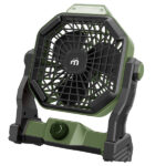 Ventilatore portatile - da campeggio - con luce LED - diametro 12 cm - 25,5 x 21 x 11,5 cm - Melchioni family
