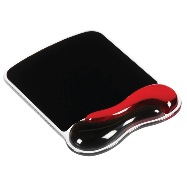 MD_102309 Tappetino Duo Gel - per mouse - rosso/fumo - Kensington - immagine 1