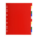 Separatore neutro a 12 tacche - PP - colori assortiti - A4 Maxi - Exacompta