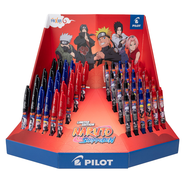 MD_102485 Frixion Ball e Clicker Naruto - colori assortiti - Pilot - expo 96 pezzi - immagine 1