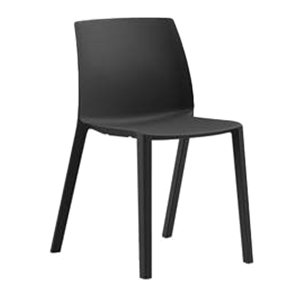 MD_102525 Seduta attesa Dora DOR - s/ braccioli - PPL - nero - Unisit - immagine 1