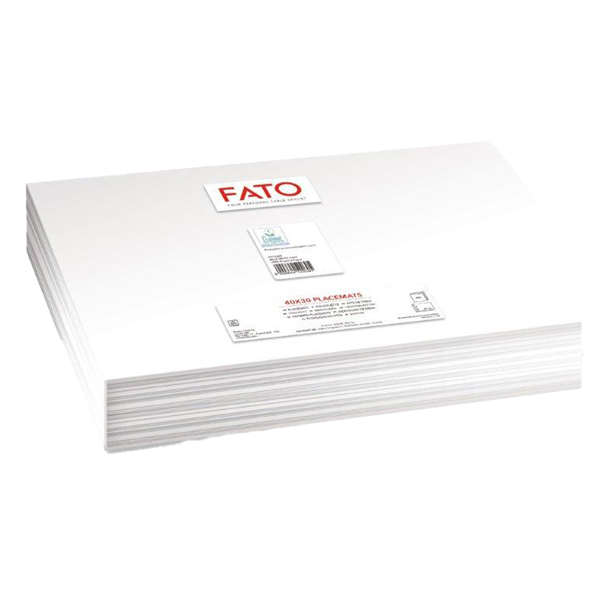 MD_102551 Tovaglia - carta riciclata - 30 x 40 cm - Easy Ecolabel - bianco - Fato - conf. 480 pezzi - immagine 1