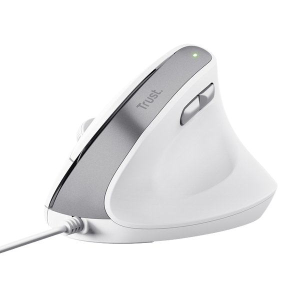 MD_102625 Mouse ergonomico Bayo II - con filo - bianco - Trust - immagine 1