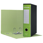Registratore Essentials G75 - dorso 8 cm - protocollo 23 x 33 cm - verde chiaro - Esselte