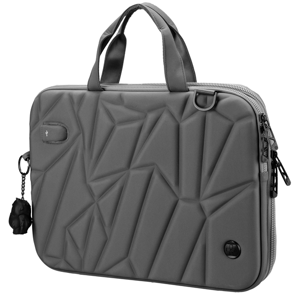 MD_102732 Borsa porta notebook Vacallo 16" - PET - grigio chiaro - SWISS Digital DESIGN - immagine 1