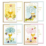 Biglietto auguri Comunione - 11,7 x 17 cm - 4 soggetti assortiti - Kartos