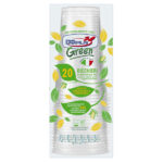 Bicchiere birra in PLA - 390 ml - trasparente - Dopla Green - conf. 20 pezzi