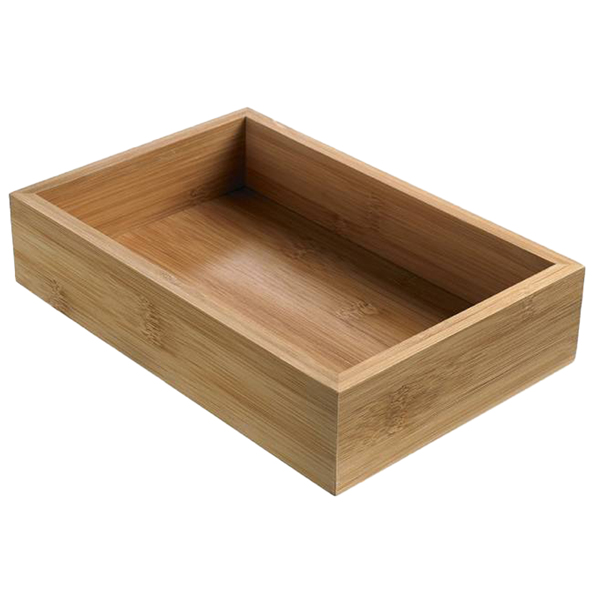 MD_103062 Contenitore buffet - 15,3 x 22,9 x 5 cm - bamboo - naturale - Leone - immagine 1