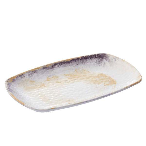 MD_103214 Piatto rettangolare Linea Galassia - 23,5 x 15 x 2,5 cm - melamina - Leone - immagine 1