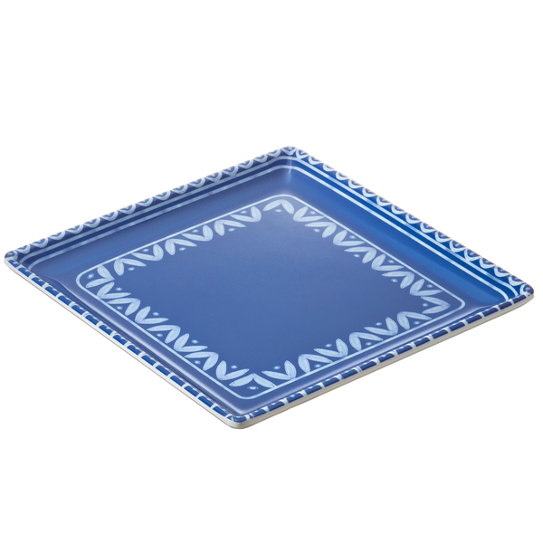 MD_103240 Piatto quadrato Linea Itaca - 17 x 17 x 2 cm - melamina - Leone - immagine 1